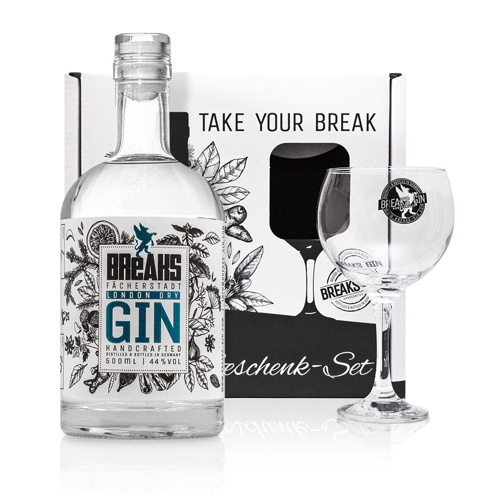 Geschenk-Set Gin 500 ml + Glas