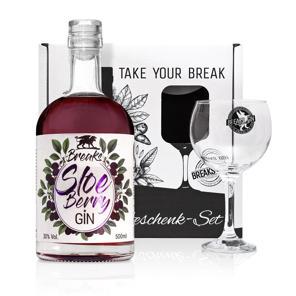 Geschenk-Set Gin 500 ml + Glas