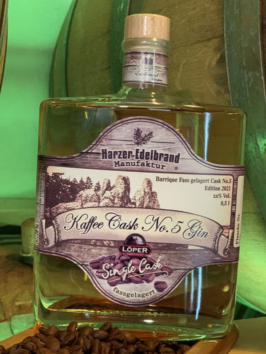 Kaffee Cask No. 5 GIN  aus der Harzer Edelbrand Manufaktur