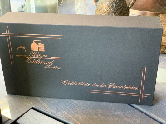 Harzer Edelbrand  GIN Geschenk- bzw. Probierkarton 3 x 0,1l