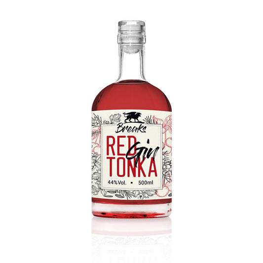 Red Tonka Gin 500ml -Schwarzkirsche + Tonkabohnen-